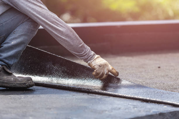 Professional Waterproofing technician working in Barker, NY